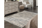 Gizela Ivory/Beige/Gray Large Rug - Gate FurnitureRug Large