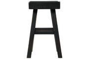 Glosco Black Counter Height Bar Stool (Set of 2) - Gate FurnitureBarstool