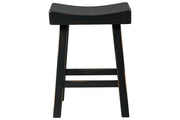 Glosco Black Counter Height Bar Stool (Set of 2) - Gate FurnitureBarstool