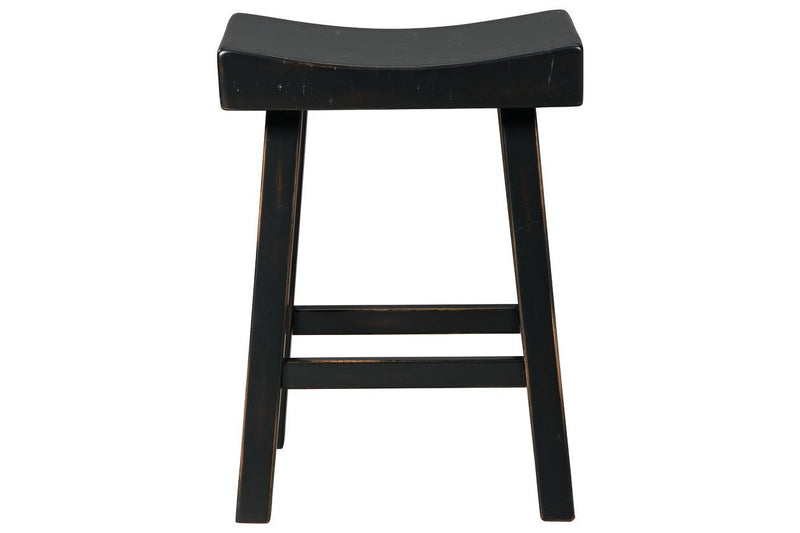 Glosco Black Counter Height Bar Stool (Set of 2) - Gate FurnitureBarstool