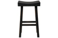 Glosco Black Pub Height Bar Stool (Set of 2) - D548-530 - Gate Furniture