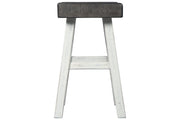 Glosco Brown Gray/Antique White Counter Height Bar Stool (Set of 2) - Gate FurnitureBarstool