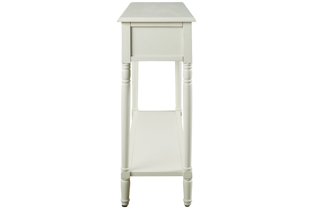 Goverton White Sofa/Console Table - A4000178 - Gate Furniture