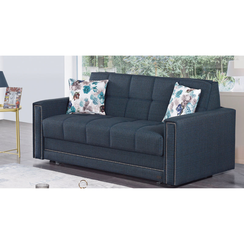 Granada 69 in. Pull Out Sleeper Sofa in Blue - Gate FurnitureSleeper Sofa