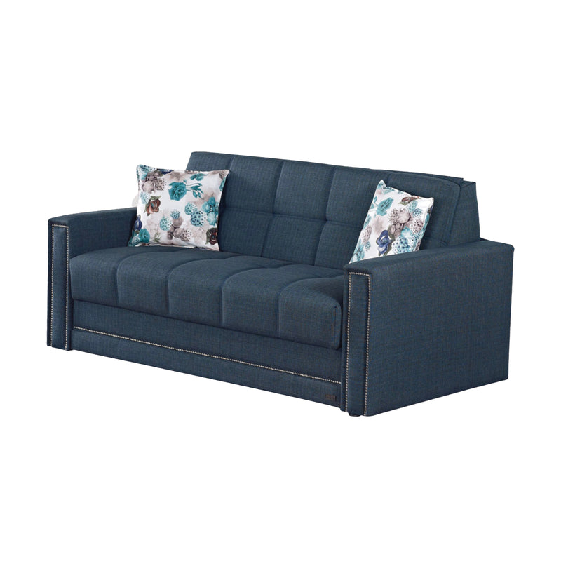 Granada 69 in. Pull Out Sleeper Sofa in Blue - Gate FurnitureSleeper Sofa