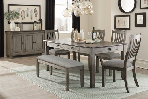 Granby Antique Gray Dining Set - Gate FurnitureDining Room Set