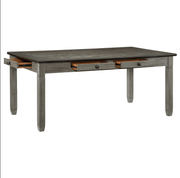Granby Antique Gray Dining Set - Gate FurnitureDining Room Set
