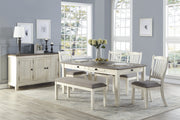 Granby Antique White Dining Set - Gate FurnitureDining Room Set