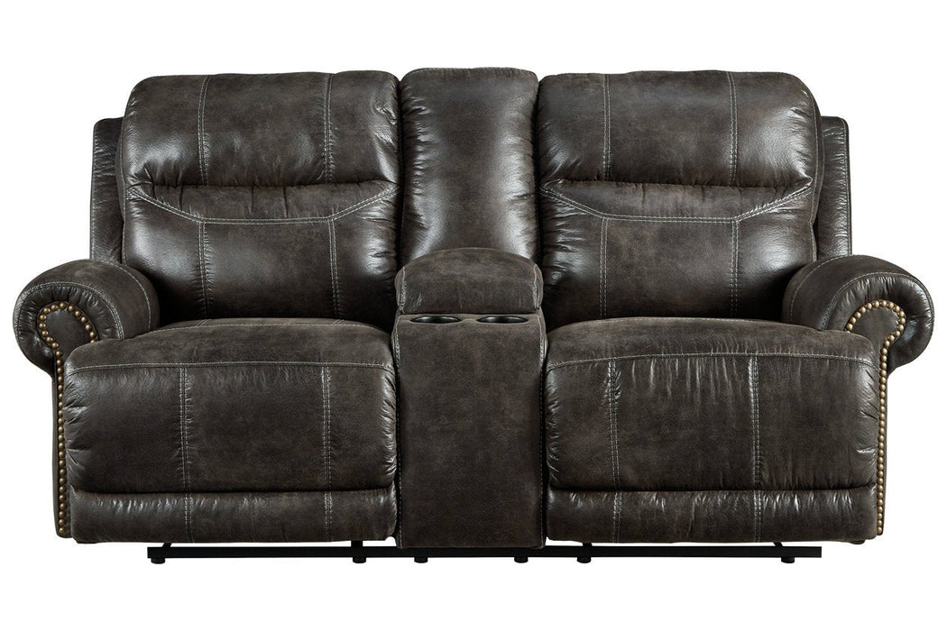 Grearview Charcoal Power Reclining Loveseat with Console - 6500518 - Gate Furniture