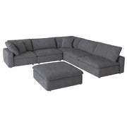 Guthrie Gray Modular 6 - Piece Modular Sectional with Ottoman - Gate FurnitureSectional