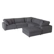 Guthrie Gray Modular 6 - Piece Modular Sectional with Ottoman - Gate FurnitureSectional