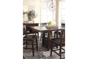 Haddigan Dark Brown Counter Height Dining Extension Table - Gate FurnitureCounter Height Table