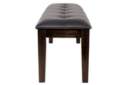 Haddigan Dark Brown Dining Bench - Gate FurnitureAccent Bench