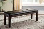 Haddigan Dark Brown Dining Bench - Gate FurnitureAccent Bench