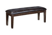 Haddigan Dark Brown Dining Bench - Gate FurnitureAccent Bench