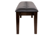 Haddigan Dark Brown Dining Bench - Gate FurnitureAccent Bench