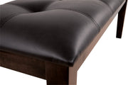 Haddigan Dark Brown Dining Bench - Gate FurnitureAccent Bench