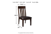 Haddigan Dark Brown Dining Chair (Set of 2) - Gate FurnitureDining Chair
