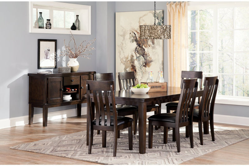 Haddigan Dark Brown Dining Extension Table - Gate FurnitureDining Table