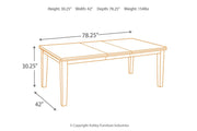 Haddigan Dark Brown Dining Extension Table - Gate FurnitureDining Table