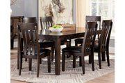 Haddigan Dark Brown Dining Extension Table - Gate FurnitureDining Table