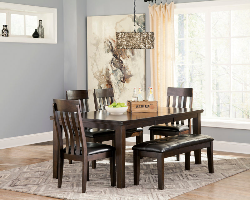 Haddigan Dark Brown Extendable Dining Set - Gate FurnitureDining Room Set
