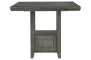 Hallanden Gray Counter Height Dining Extension Table - Gate FurnitureCounter Height Table