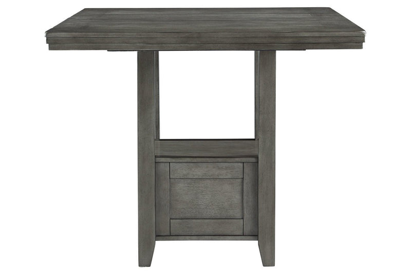 Hallanden Gray Counter Height Dining Extension Table - Gate FurnitureCounter Height Table