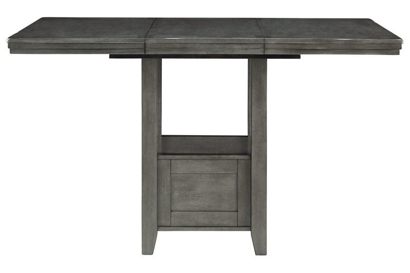 Hallanden Gray Counter Height Dining Extension Table - Gate FurnitureCounter Height Table