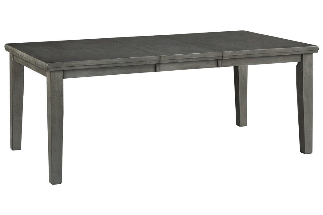 Hallanden Gray Dining Extension Table - D589-35 - Gate Furniture