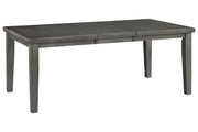 Hallanden Gray Dining Extension Table - Gate FurnitureDining Table