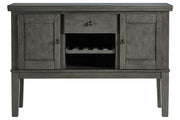 Hallanden Gray Dining Server - Gate FurnitureCabinet