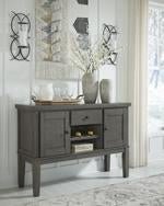 Hallanden Gray Dining Server - Gate FurnitureCabinet