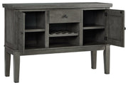 Hallanden Gray Dining Server - Gate FurnitureCabinet