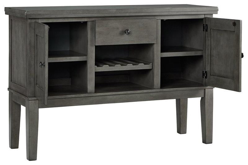 Hallanden Gray Dining Server - Gate FurnitureCabinet