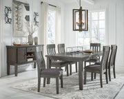 Hallanden Gray Dining Set - Gate FurnitureDining Room Set