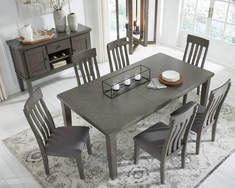 Hallanden Gray Extendable Dining Set - Gate FurnitureDining Room Set