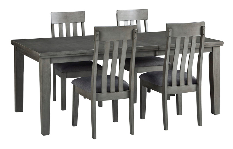 Hallanden Gray Extendable Dining Set - Gate FurnitureDining Room Set
