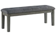 Hallanden Two-tone Gray 50" Dining Bench - D589-00 - Gate Furniture
