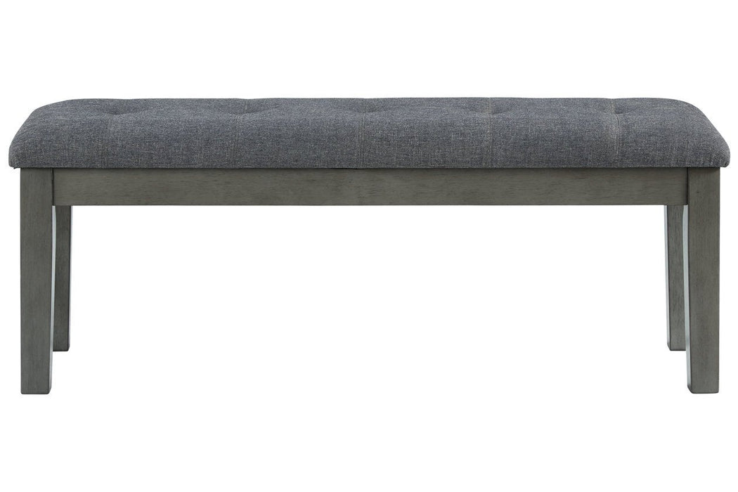 Hallanden Two-tone Gray 50" Dining Bench - D589-00 - Gate Furniture