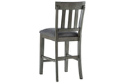Hallanden Two - tone Gray Counter Height Bar Stool (Set of 2) - Gate FurnitureDining Chair