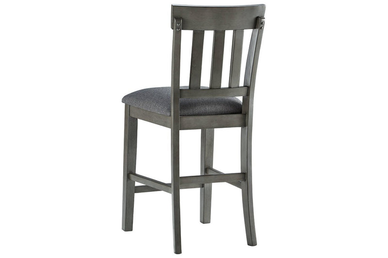Hallanden Two - tone Gray Counter Height Bar Stool (Set of 2) - Gate FurnitureDining Chair