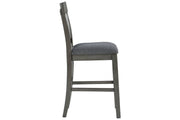 Hallanden Two - tone Gray Counter Height Bar Stool (Set of 2) - Gate FurnitureDining Chair