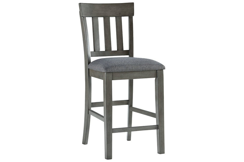 Hallanden Two - tone Gray Counter Height Bar Stool (Set of 2) - Gate FurnitureDining Chair