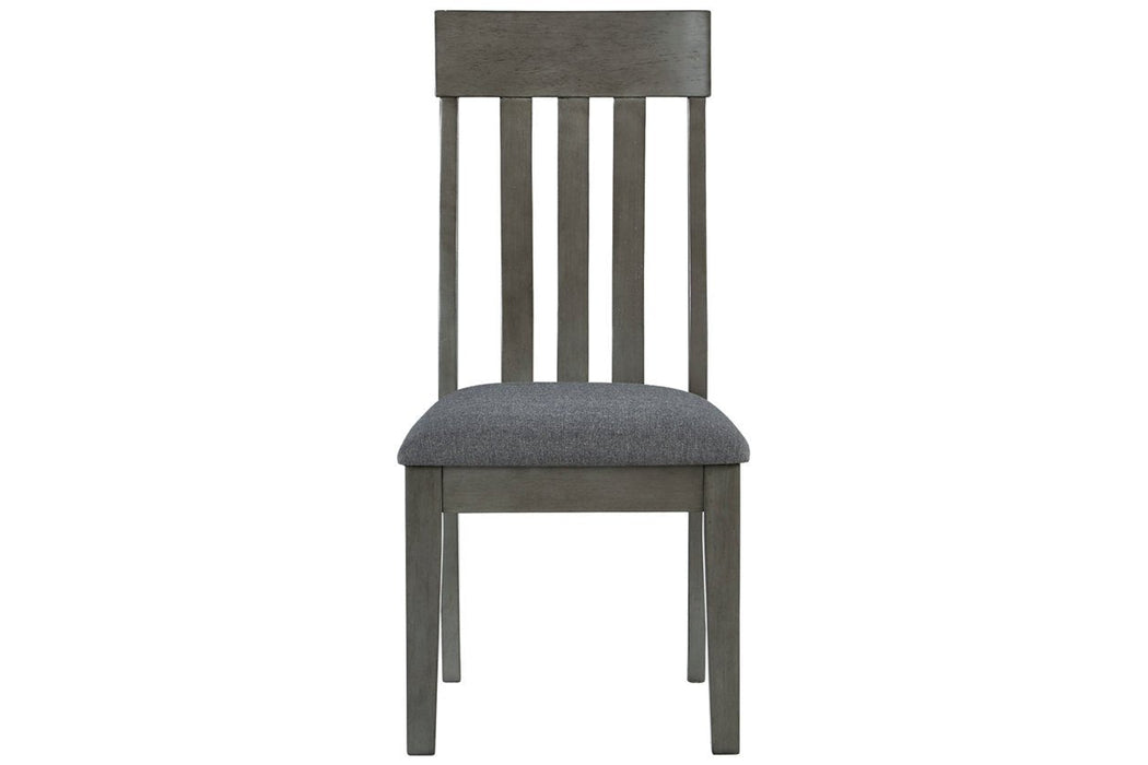 Hallanden Two-tone Gray Dining Chair (Set of 2) - D589-01 - Gate Furniture
