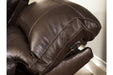 Hallstrung Chocolate Power Reclining Sofa - U5240247 - Gate Furniture