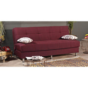 Hamburg 75 in. Convertible Sleeper Sofa in Red with Storage - Gate FurnitureSleeper Sofa