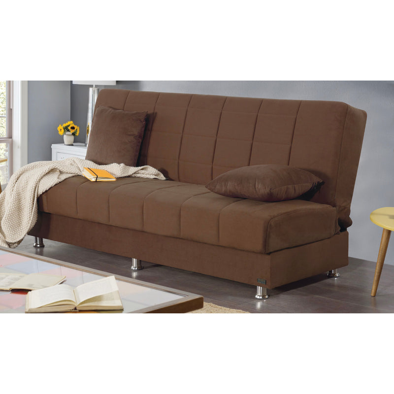 Hamilton 75 in. Convertible Sleeper Sofa in Brown with Storage - Gate FurnitureSleeper Sofa