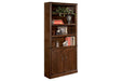 Hamlyn Medium Brown 75" Bookcase - H527-18 - Gate Furniture