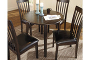 Hammis Dark Brown Dining Drop Leaf Table - Gate FurnitureDining Table
